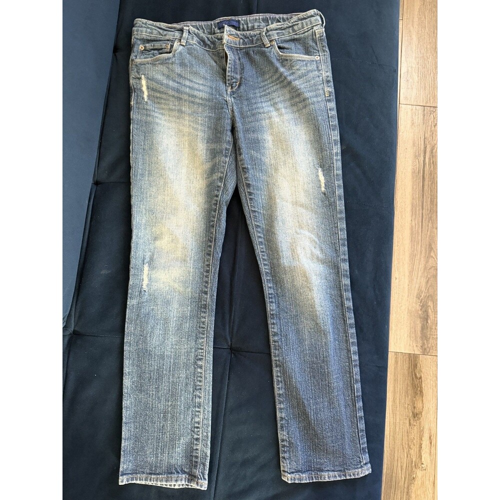 Levi’s Slim straight fit Women’s Jeans Size 16 1/2 Dark Blue Denim